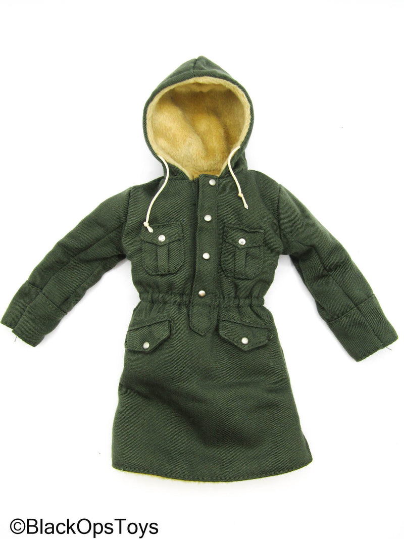 Load image into Gallery viewer, WWII German - Green M43 East Front Fur Parka Coat
