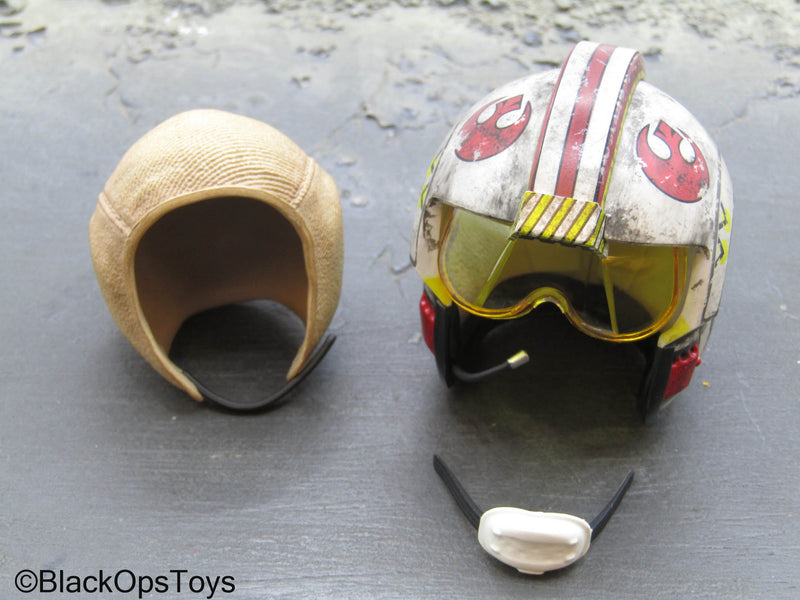 Load image into Gallery viewer, Star Wars Snowspeeder Luke - Rebel Helmet w/Lining
