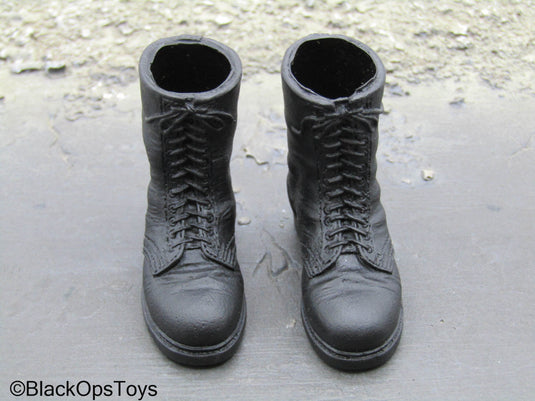 WWII German - Black Jackboots (Foot Type)