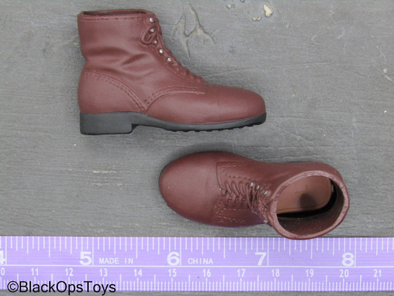 Load image into Gallery viewer, WWII German - Red/Brown Jackboots (Foot Type)
