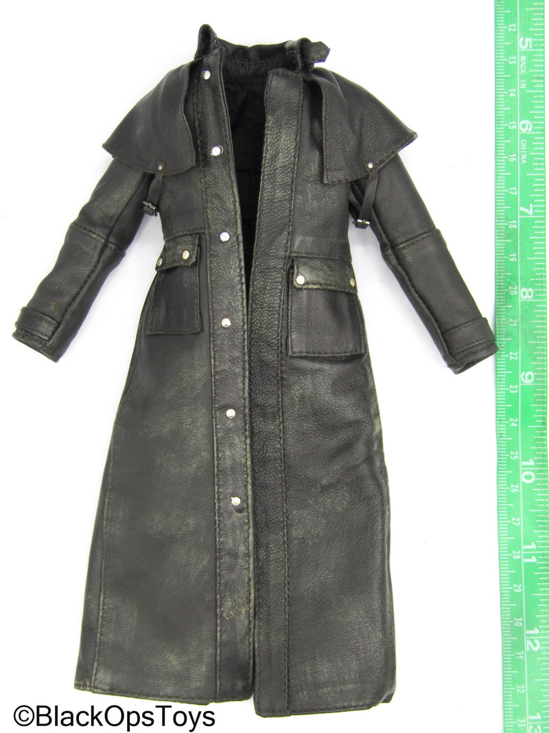 Load image into Gallery viewer, Goddess of Wilderness - Shadi - Leather-Like Long Coat
