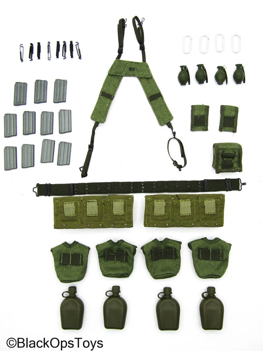 Vietnam MACV-SOG - Green Rivet Battle Belt w/Pouch & Gear Set