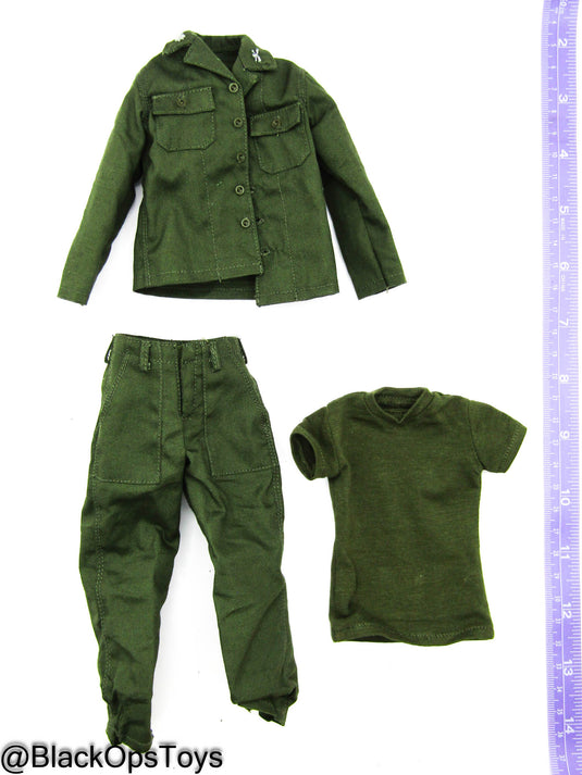 Vietnam US Army Lt. Col. Moore - OD Green Uniform Set