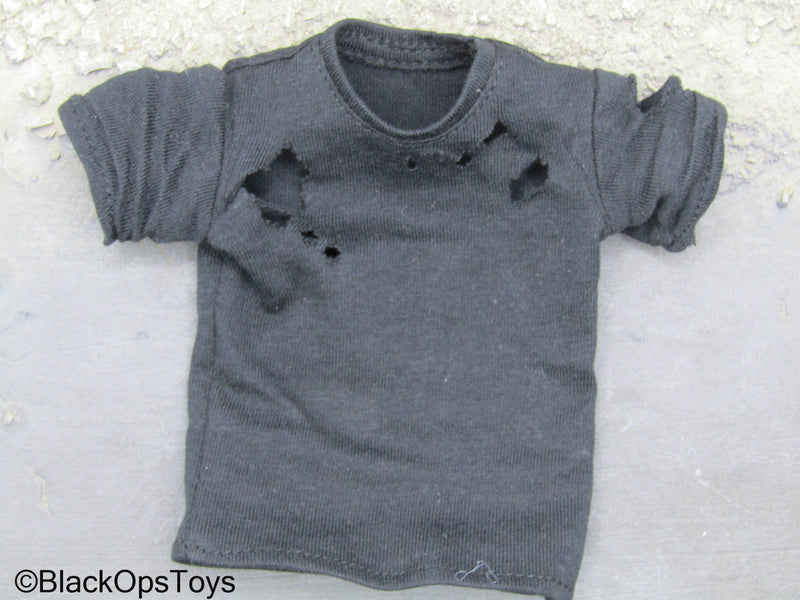 Load image into Gallery viewer, Ultimate Robot - Black Shirt w/Holes
