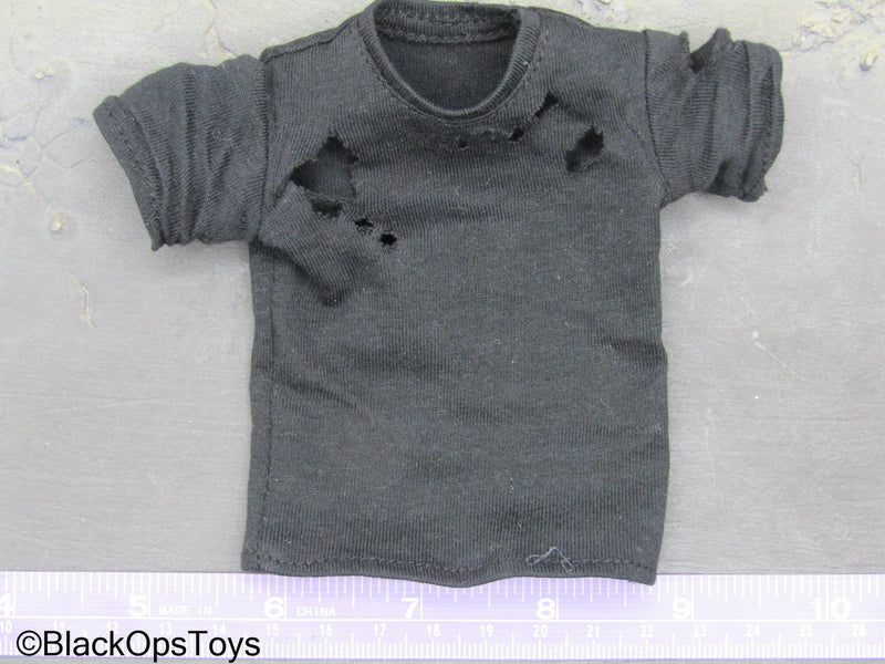 Load image into Gallery viewer, Ultimate Robot - Black Shirt w/Holes
