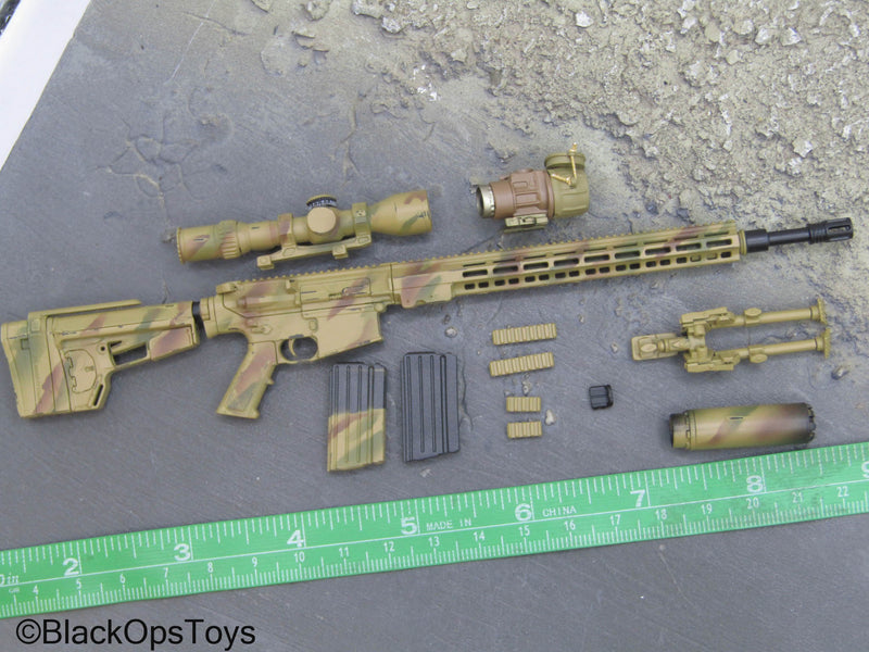 Load image into Gallery viewer, Delta Force SMU Tier 1 Op - Camo Sniper Rifle w/Attachment Set
