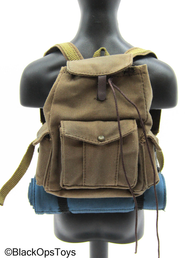 Load image into Gallery viewer, The Last Father - Tan Backpack w/Bedroll
