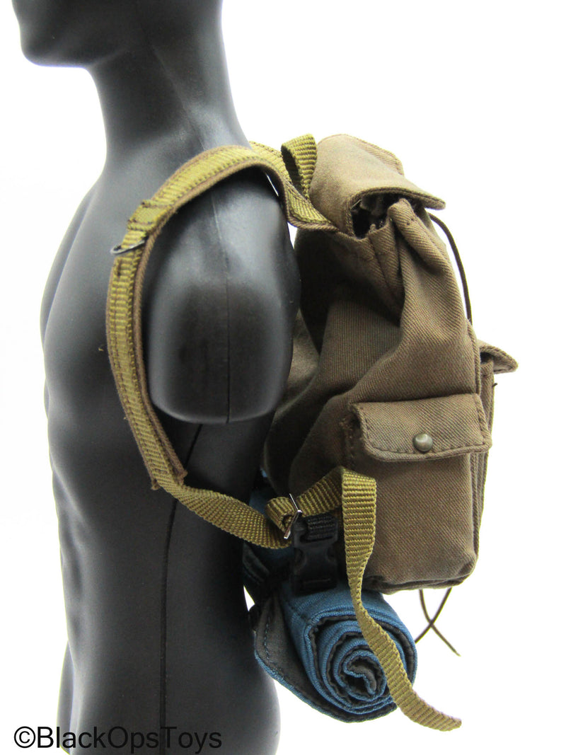 Load image into Gallery viewer, The Last Father - Tan Backpack w/Bedroll
