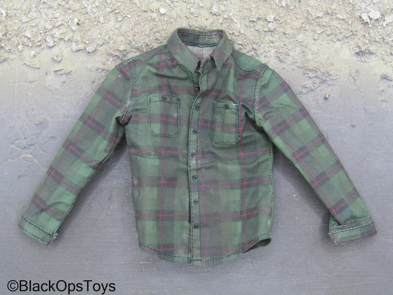 Load image into Gallery viewer, The Last Father - Green Checkered Shirt
