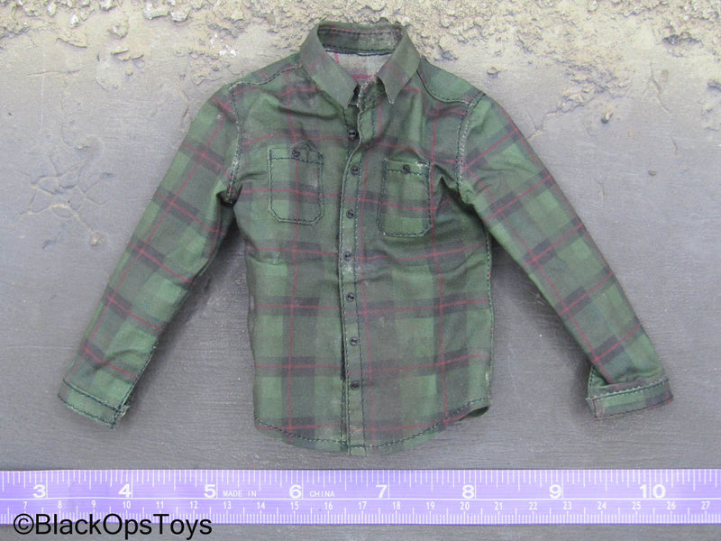 Load image into Gallery viewer, The Last Father - Green Checkered Shirt
