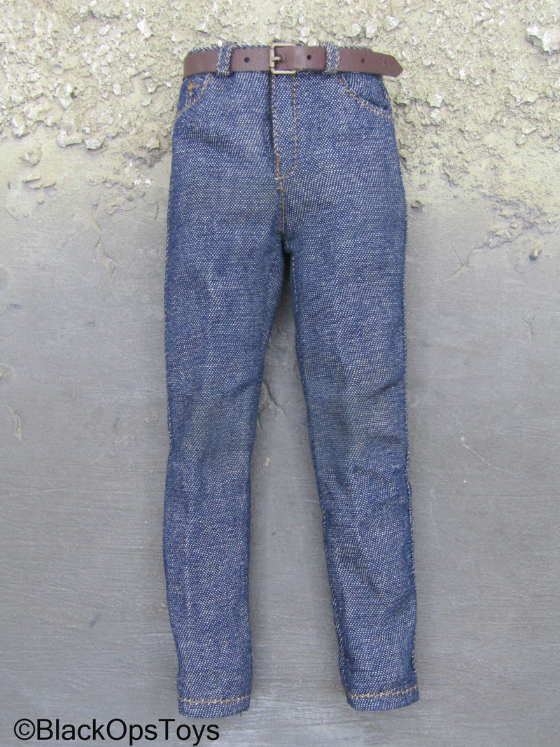 Load image into Gallery viewer, The Last Father - Blue Denim Like Jeans
