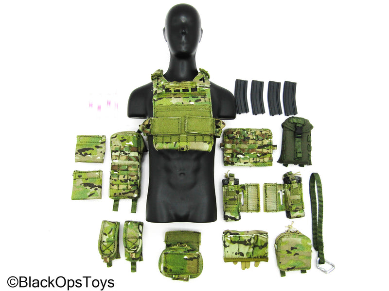 Load image into Gallery viewer, Delta Force SMU Tier 1 Op. - Multicam SPC Swimmer Cut Plate Carrier w/Pouches
