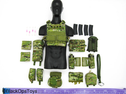 Delta Force SMU Tier 1 Op. - Multicam SPC Swimmer Cut Plate Carrier w/Pouches