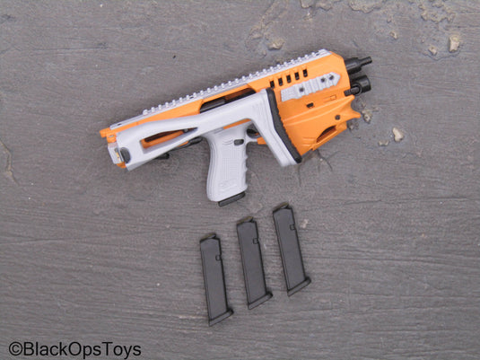 Compact Weapon Series 1 - Orange & White 9mm Pistol Conversion Kit