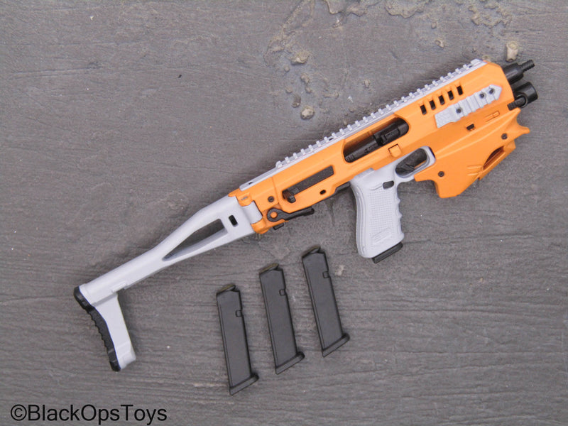 Load image into Gallery viewer, Compact Weapon Series 1 - Orange &amp; White 9mm Pistol Conversion Kit
