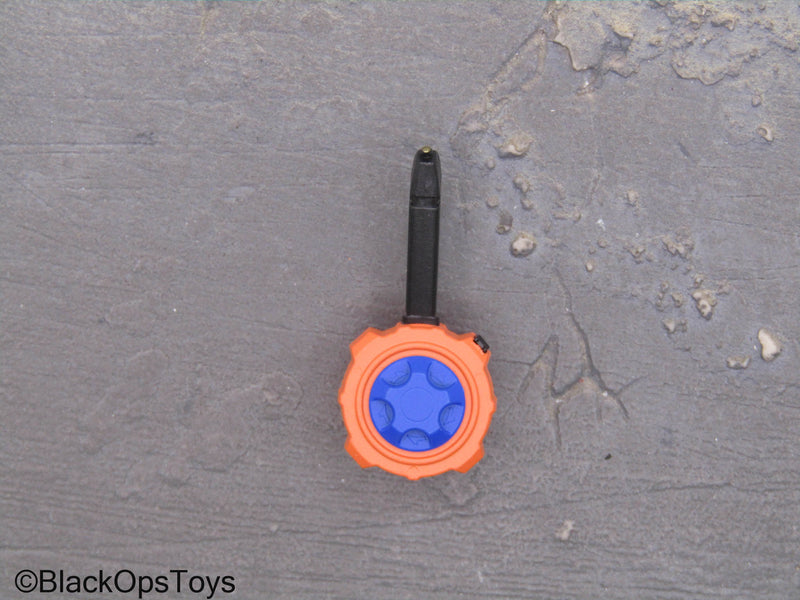 Load image into Gallery viewer, Compact Weapon Series 1 - Orange&amp; Blue 9mm Drum Magazine
