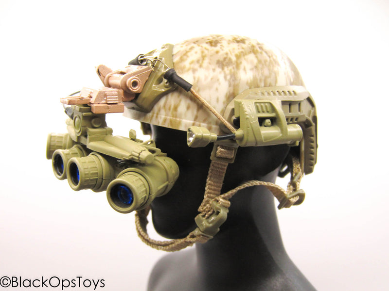 Load image into Gallery viewer, Zero Dark Thirty - Digital Desert Camo Helmet w/NVG Set
