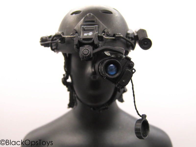 Load image into Gallery viewer, Black Helmet w/Monocular NVG Set
