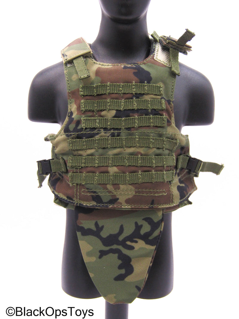 Load image into Gallery viewer, 75th Ranger Regiment Airborne Ltd. - Woodland Camo Plate Carrier
