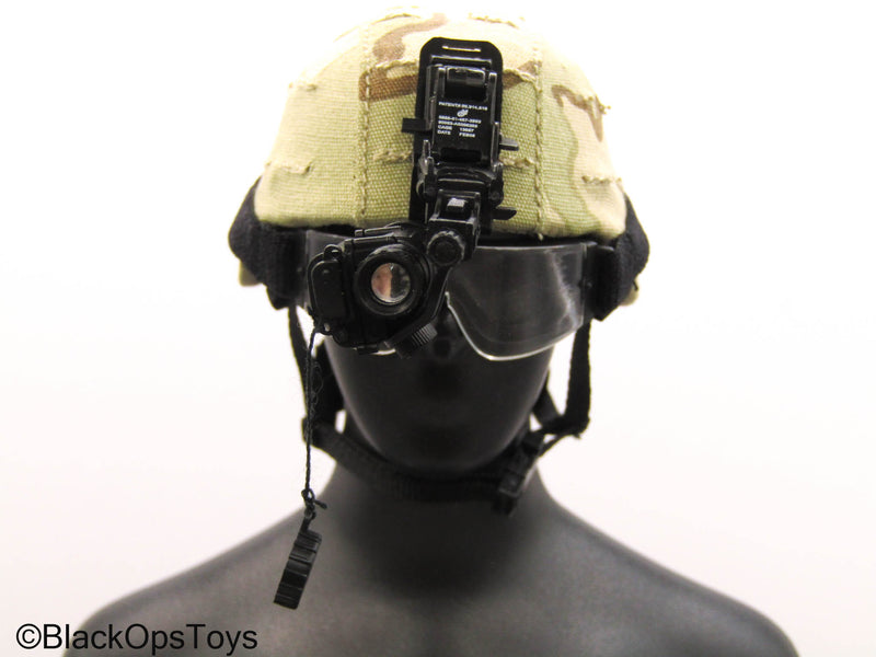 Load image into Gallery viewer, 75th Ranger Regiment Airborne - DCU Helmet w/NVG Set
