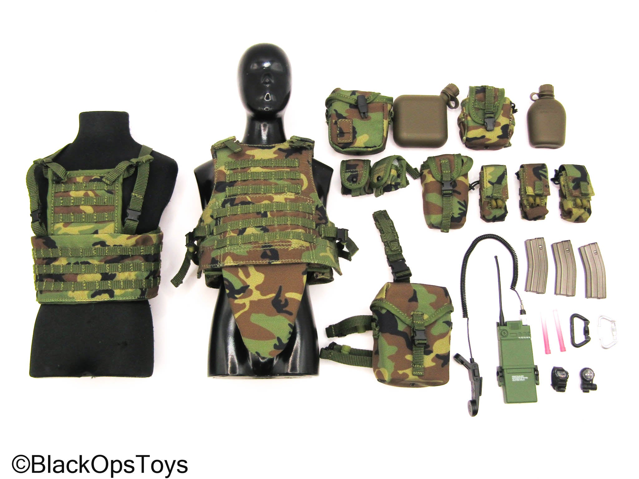 75th Ranger Regiment Airborne - Woodland Camo Plate Carrier Set ...