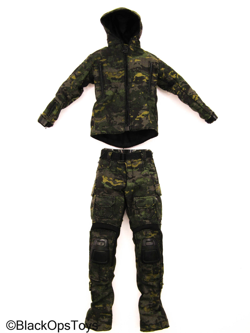 Load image into Gallery viewer, Miss Spesnaz - Female Black Multicam Combat Uniform Set
