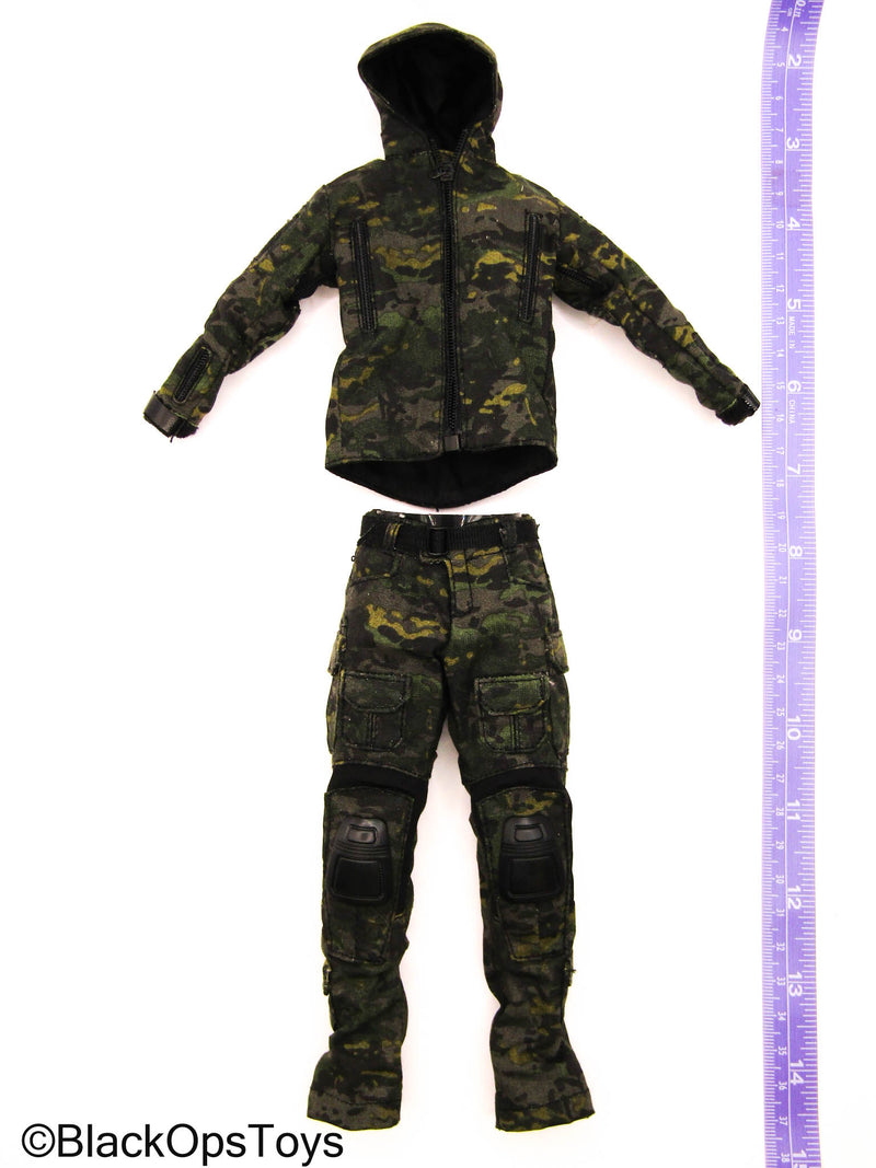 Load image into Gallery viewer, Miss Spesnaz - Female Black Multicam Combat Uniform Set
