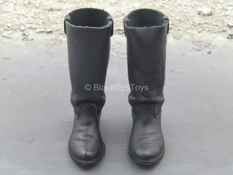 Load image into Gallery viewer, Western Gear - Black Leather Cavalry Boots (Foot Type)
