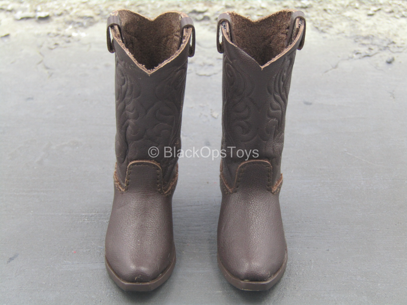 Load image into Gallery viewer, Western Gear - Brown Leather 1920&#39;s John Wayne Boots (Foot Type)
