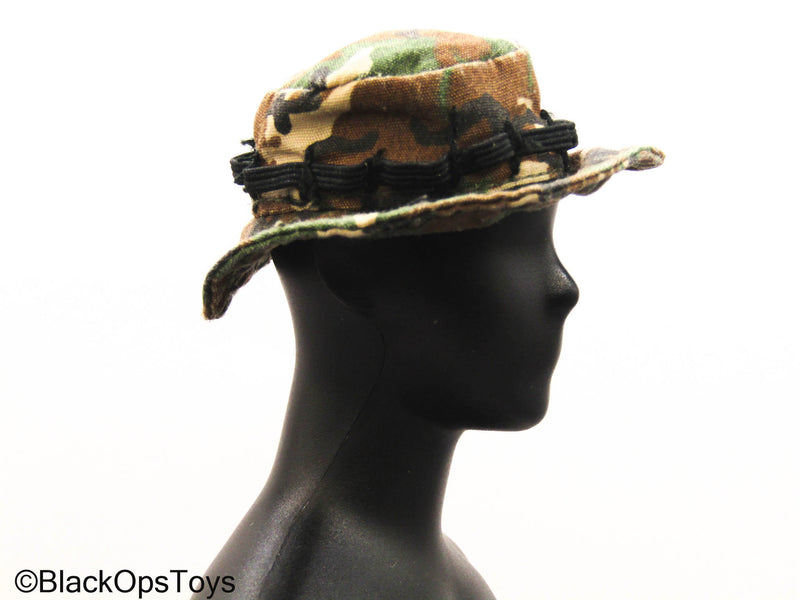 Load image into Gallery viewer, Woodland Camo Boonie Hat
