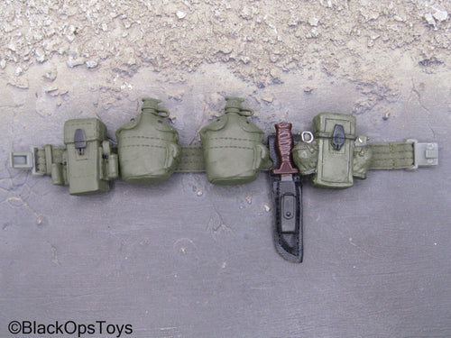 Green Battle Belt w/Pouch & Gear Set