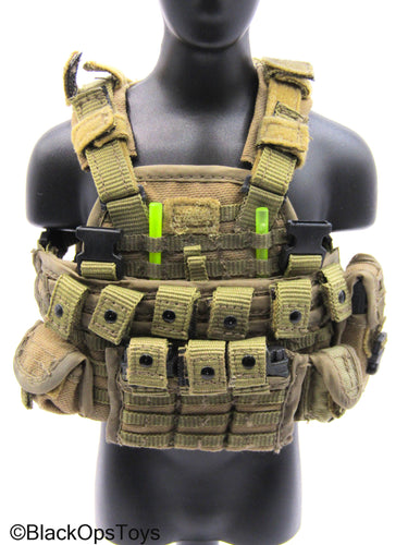 Coyote Tan MOLLE Plate Carrier Vest w/Gear & Pouch Set