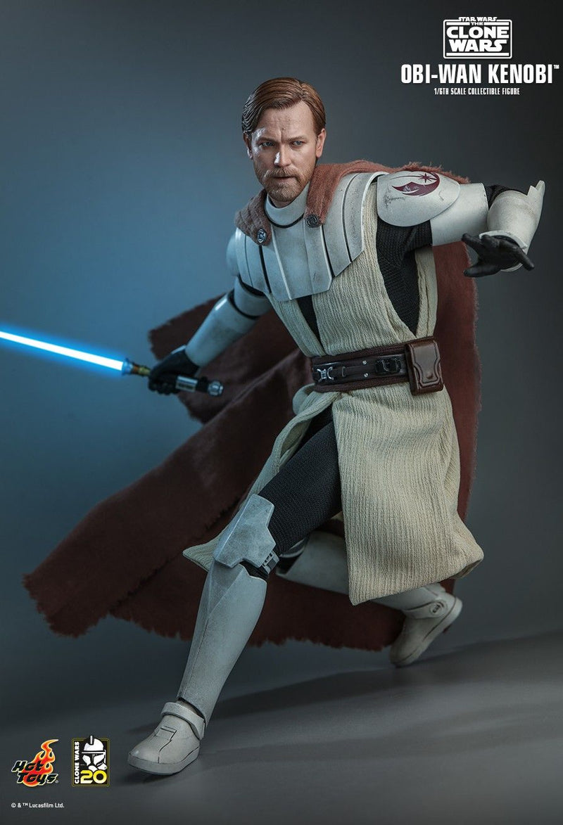 Load image into Gallery viewer, Star Wars Clone Wars - Obi Wan Kenobi - Magnetic Cape w/Armor Set
