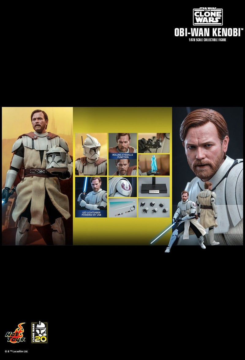 Load image into Gallery viewer, Star Wars Clone Wars - Obi Wan Kenobi - Magnetic Cape w/Armor Set
