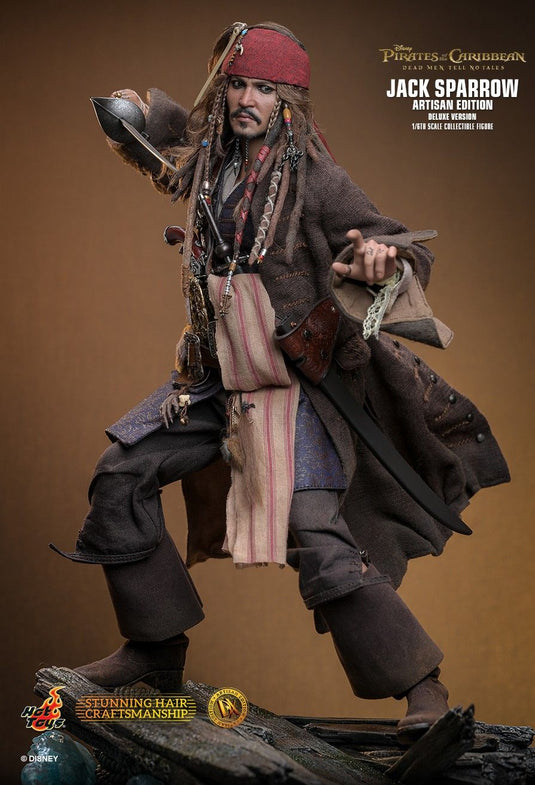 POTC - DMTNT - Captain Jack Sparrow Deluxe Artisan Edition - MINT IN BOX