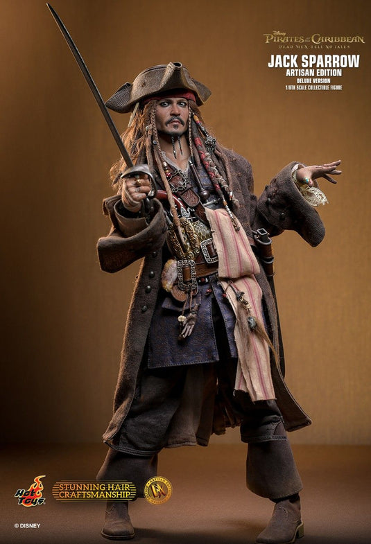 POTC - DMTNT - Captain Jack Sparrow Deluxe Artisan Edition - MINT IN BOX