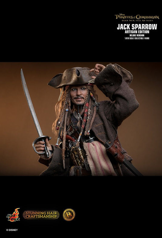 POTC - DMTNT - Captain Jack Sparrow Deluxe Artisan Edition - MINT IN BOX