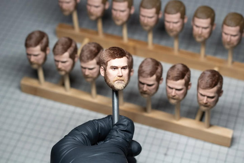 Load image into Gallery viewer, Pierre Z Studio - Custom Painted Chris Kyle Head Sculpt w/Realistic Hair
