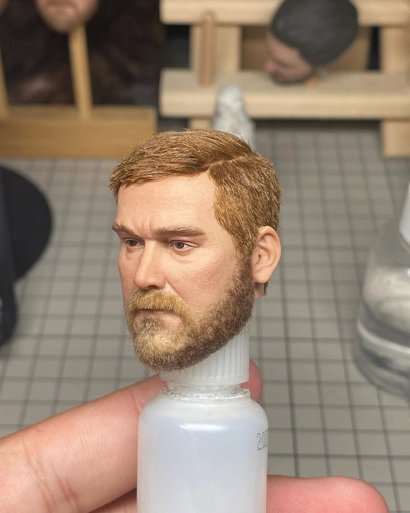 Load image into Gallery viewer, Pierre Z Studio - Custom Painted Chris Kyle Head Sculpt w/Realistic Hair
