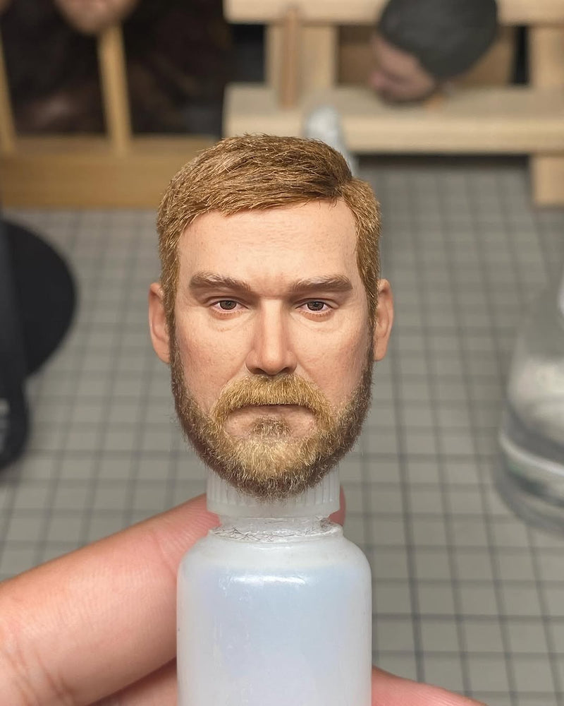 Load image into Gallery viewer, Pierre Z Studio - Custom Painted Chris Kyle Head Sculpt w/Realistic Hair
