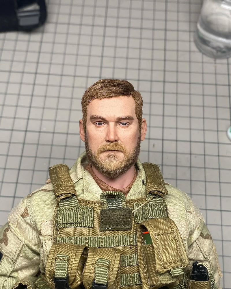 Load image into Gallery viewer, Pierre Z Studio - Custom Painted Chris Kyle Head Sculpt w/Realistic Hair
