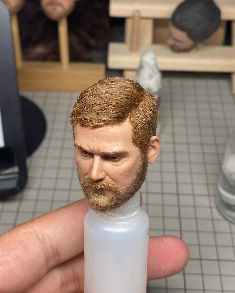 Load image into Gallery viewer, Pierre Z Studio - Custom Painted Chris Kyle Head Sculpt w/Realistic Hair
