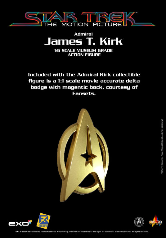 Star Trek TMP - Admiral James Tiberius Kirk - MINT IN BOX