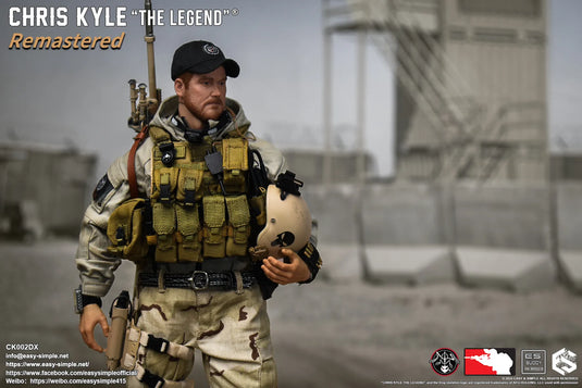 Chris Kyle "The Legend"® RMST DLX, Weapon Set & Custom Headsculpt COMBO - MINT IN BOX