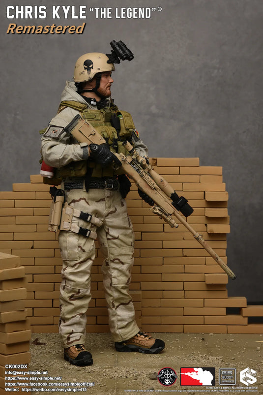 Chris Kyle "The Legend"® RMST DLX, Weapon Set & Custom Headsculpt COMBO - MINT IN BOX