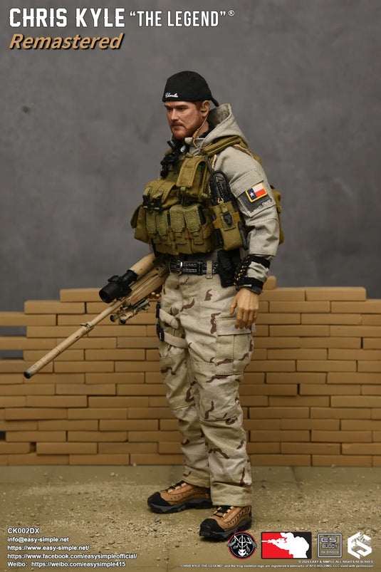 Chris Kyle "The Legend"® RMST DLX, Weapon Set & Custom Headsculpt COMBO - MINT IN BOX