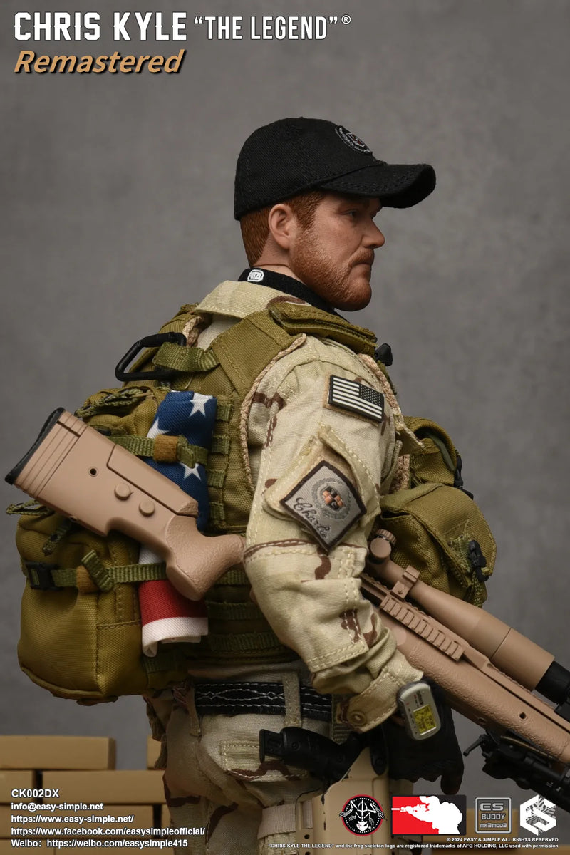 Load image into Gallery viewer, Chris Kyle &quot;The Legend&quot;® RMST DLX, Weapon Set &amp; Custom Headsculpt COMBO - MINT IN BOX
