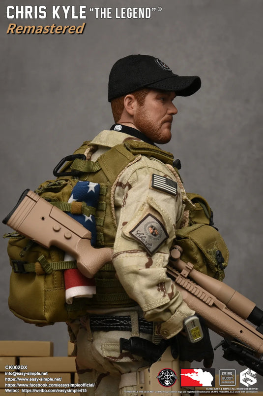 Chris Kyle "The Legend"® RMST DLX, Weapon Set & Custom Headsculpt COMBO - MINT IN BOX