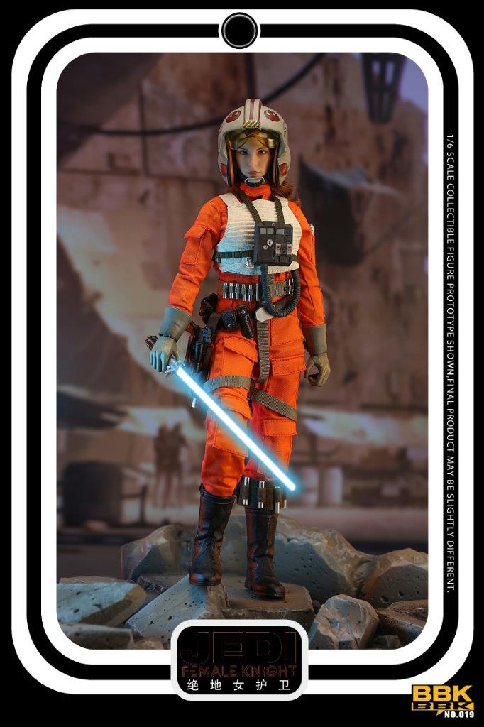 Load image into Gallery viewer, Female Jedi Knight - Black Base Figure Stand
