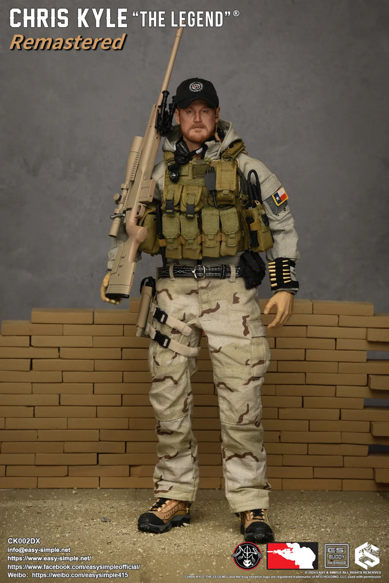 Load image into Gallery viewer, Chris Kyle &quot;The Legend&quot;® RMST DLX, Weapon Set &amp; Custom Headsculpt COMBO - MINT IN BOX
